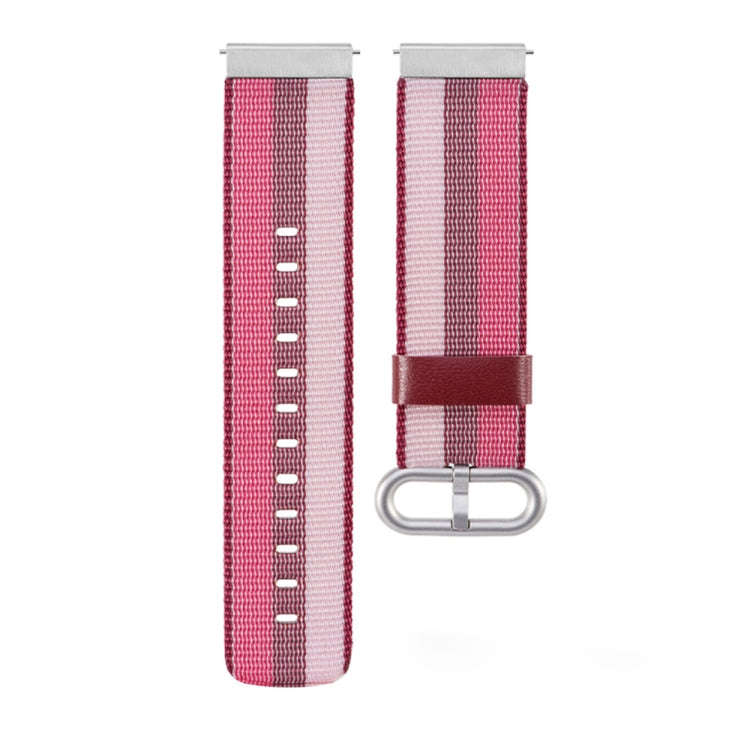 For Garmin Vivoactive 3 Nylon Watch Band with Buckle(Red)