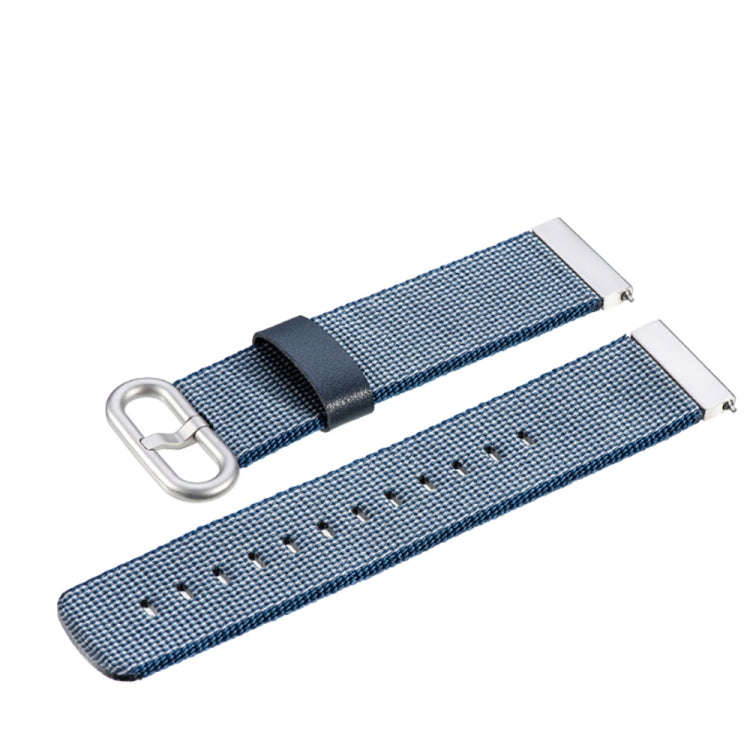 For Garmin Vivoactive 3 Nylon Watch Band with Buckle(Blue)