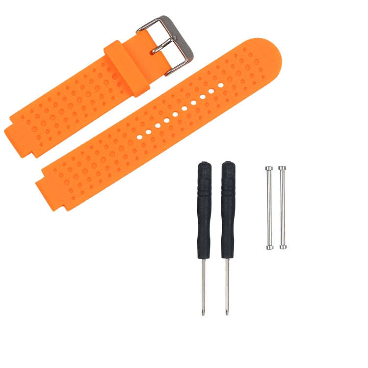 For Garmin Forerunner 620 Solid Color Replacement Wrist Strap Watchband(Orange)