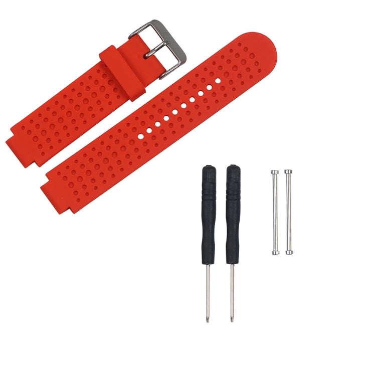 For Garmin Forerunner 620 Solid Color Replacement Wrist Strap Watchband(Red)