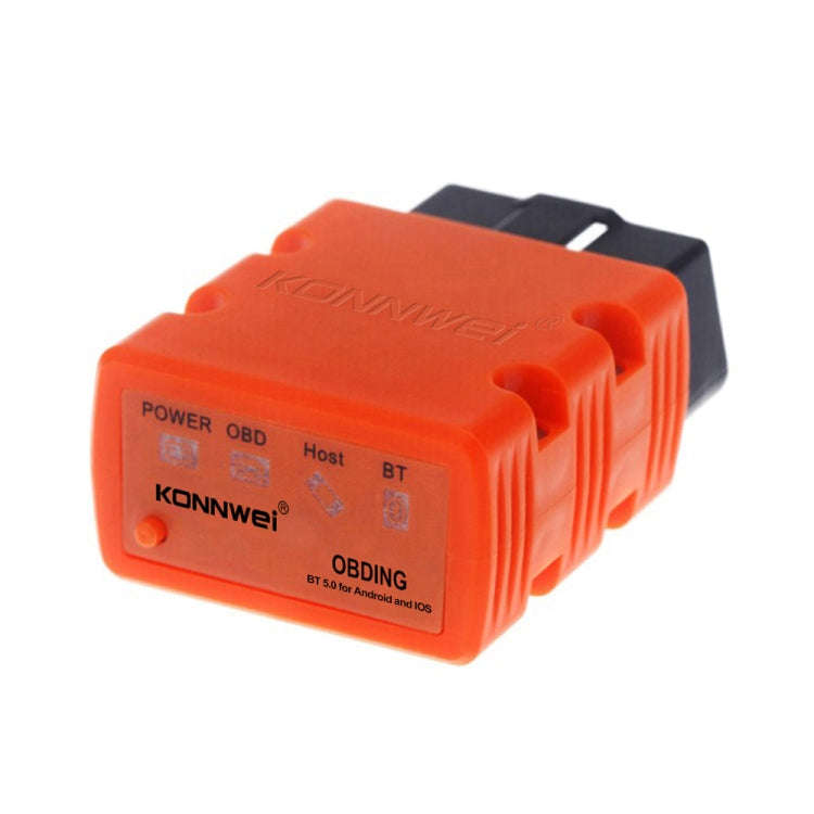 KONNWEI KW902 Bluetooth 5.0 OBD2 Car Fault Diagnostic Scan Tools Support IOS / Android(Orange)