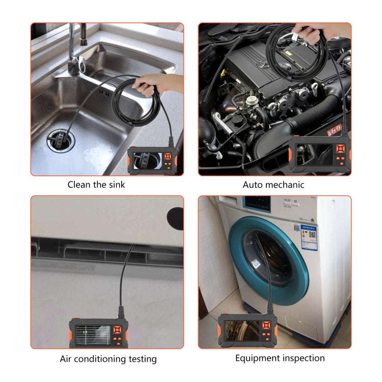 P130 3.9mm 4.3 inch Single Camera with Screen Endoscope, Length:5m