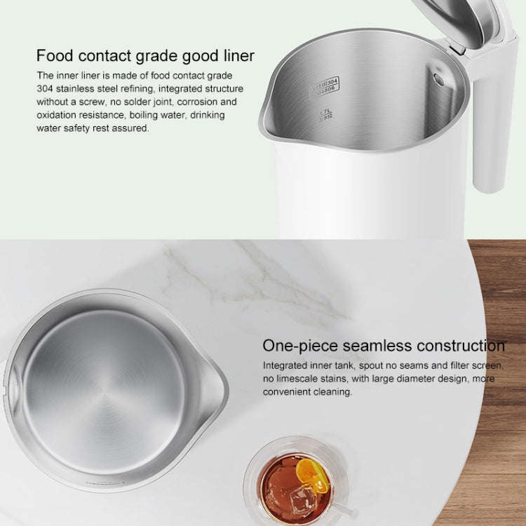 Original Xiaomi Mijia 1.7L 1800W Electric Kettle, AC 220V(White)