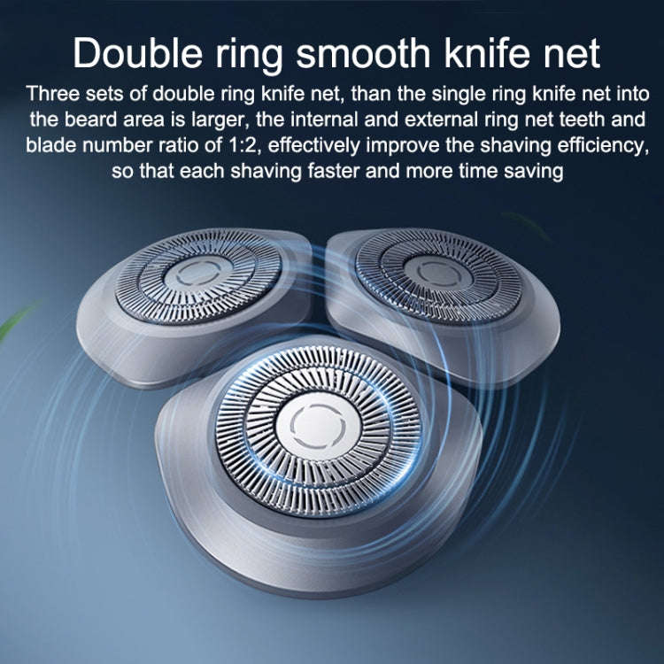 Original Xiaomi Mijia Electric Shaver S101 with 3 Cutter Head IPX7 Waterproof(Blue)
