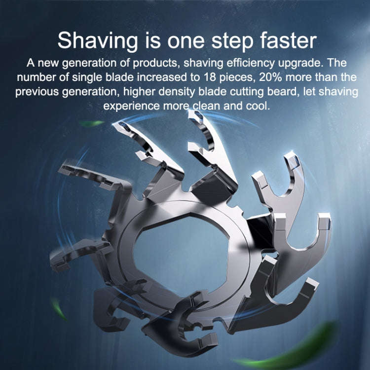 Original Xiaomi Mijia Electric Shaver S101 with 3 Cutter Head IPX7 Waterproof(Blue)