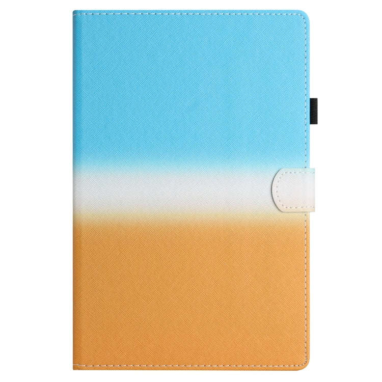 For Honor Pad 6 / X6 / Huawei MatePad T10 / T10S Stitching Gradient Leather Tablet Case(Blue Orange)