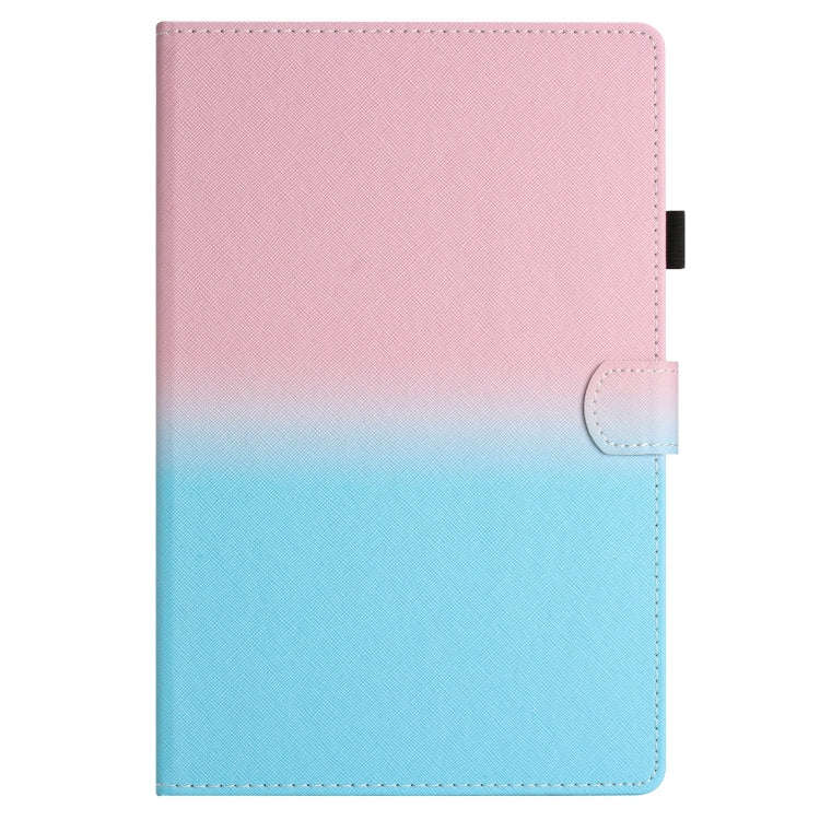 For Honor Pad 6 / X6 / Huawei MatePad T10 / T10S Stitching Gradient Leather Tablet Case(Pink Blue)