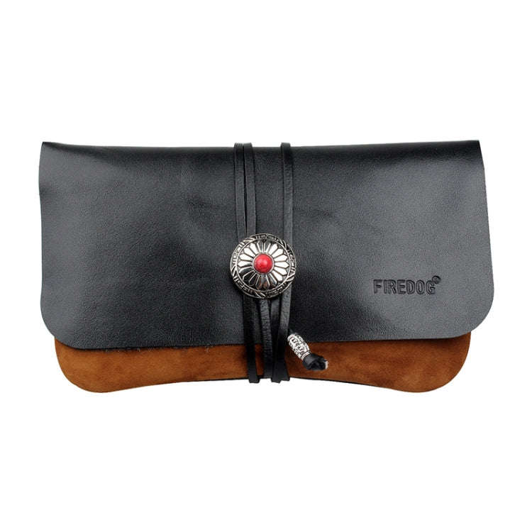 FIREDOG CL91 Portable Handmade Sheepskin Genuine Leather Tobacco Bag(Brown)