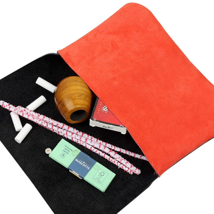 FIREDOG CL91 Portable Handmade Sheepskin Genuine Leather Tobacco Bag(Orange)