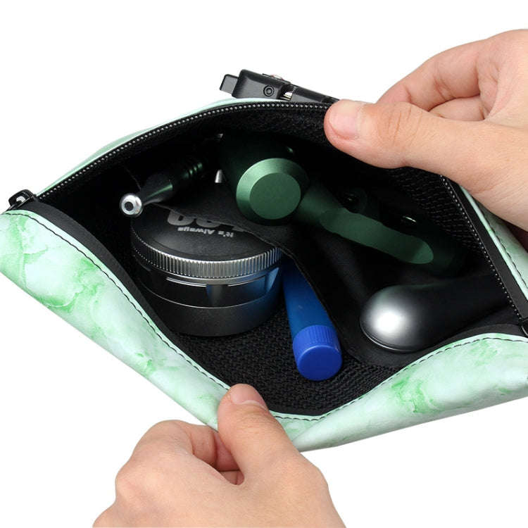 FIREDOG CL93 Portable Tobacco Deodorant Bag with Combination Lock(Marble Green)