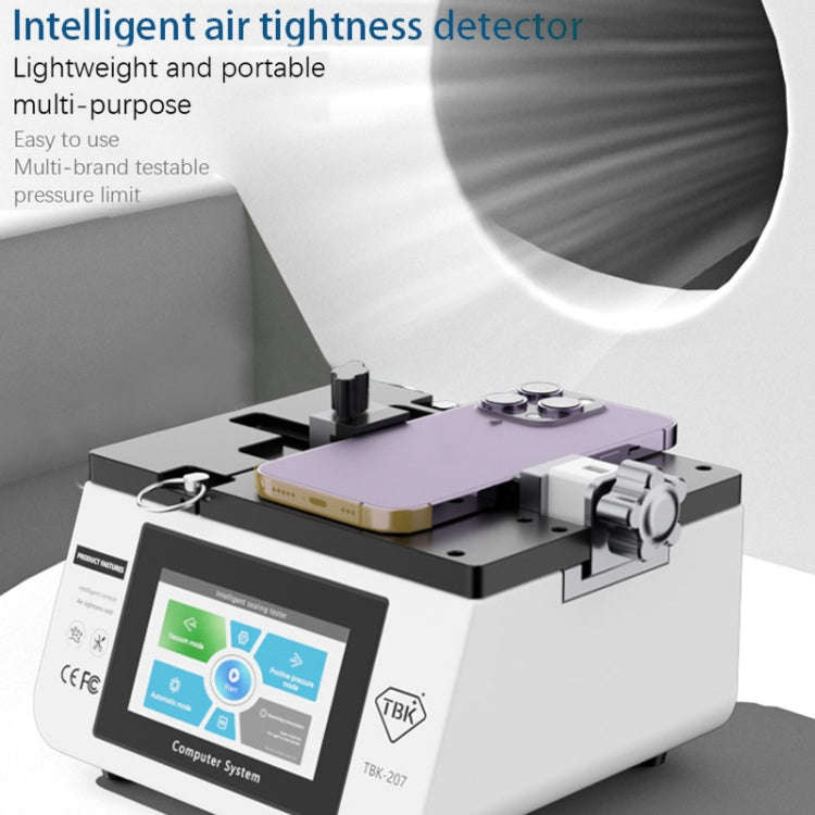 TBK-207 Portable Intelligent Air Tightness Detector Built-in Vacuum Pump(EU Plug)