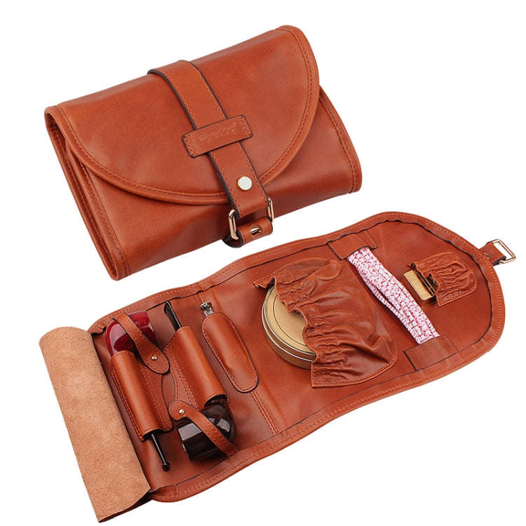 FIREDOG CL08 Leather Pipe Tobacco Storage Bag(Brown)