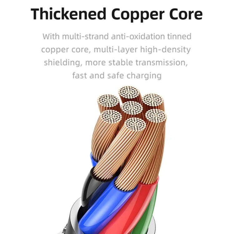 USAMS US-SJ603 U84 USB to USB-C / Type-C 3A Charging Data Cable, Length:3m