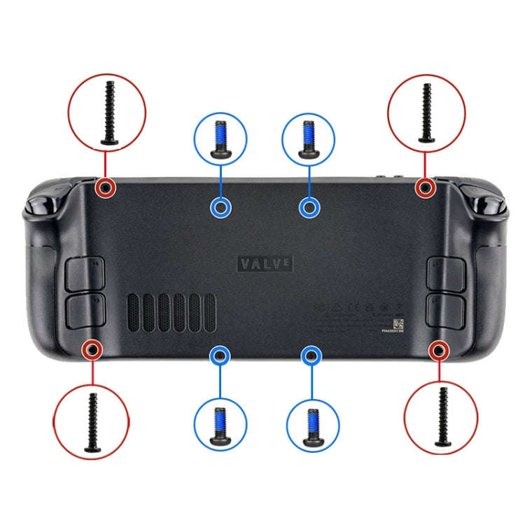 8 in 1 Steam Deck Back Cover Screw Set