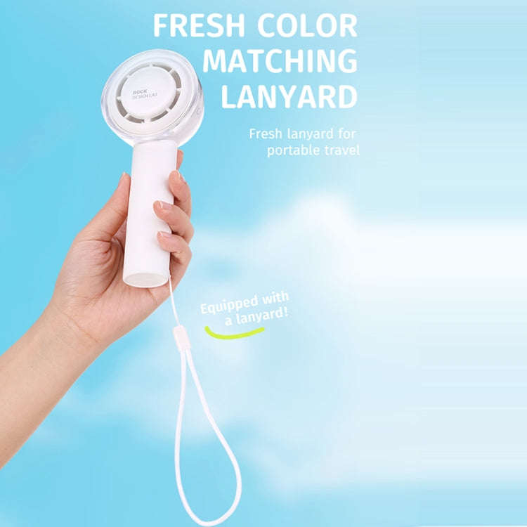ROCK RST10853 Mini Handheld ElectricTurbo Fan(White)