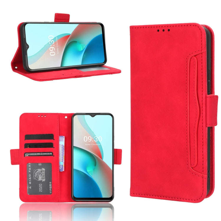 For Itel S18 S663L Skin Feel Calf Texture Card Slots Leather Phone Case(Red)