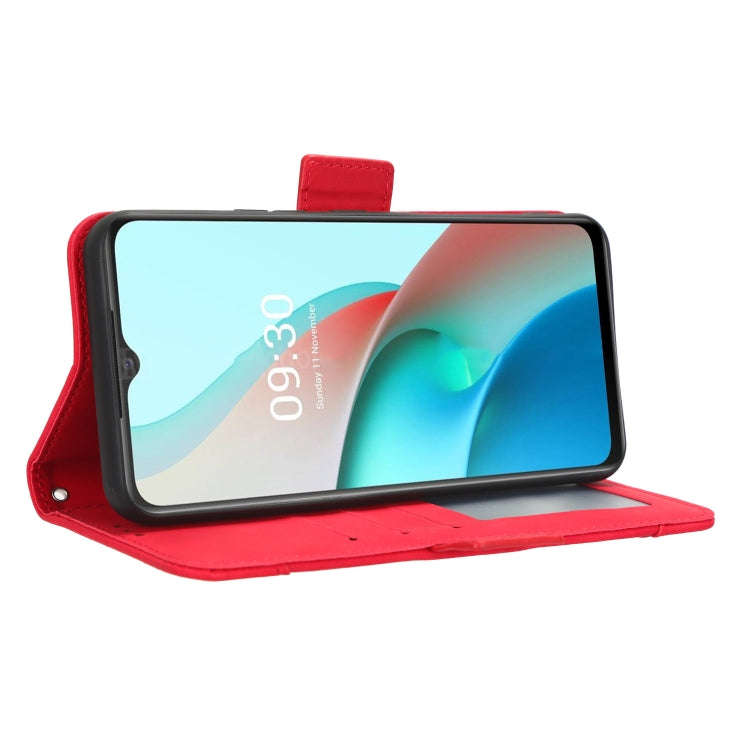 For Itel S18 S663L Skin Feel Calf Texture Card Slots Leather Phone Case(Red)
