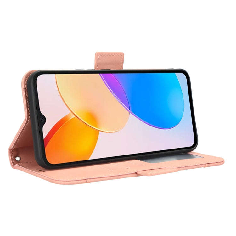 For Honor X5 Skin Feel Calf Texture Card Slots Leather Phone Case(Pink)