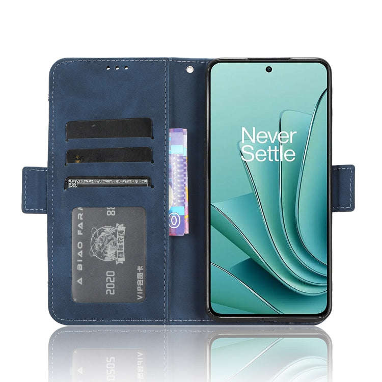 For OnePlus Ace 2V Skin Feel Calf Texture Card Slots Leather Phone Case(Blue)