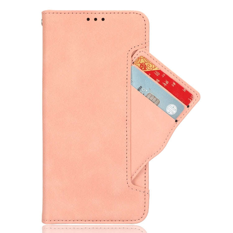 For ZTE Blade V40 Design Skin Feel Calf Texture Card Slots Leather Phone Case(Pink)