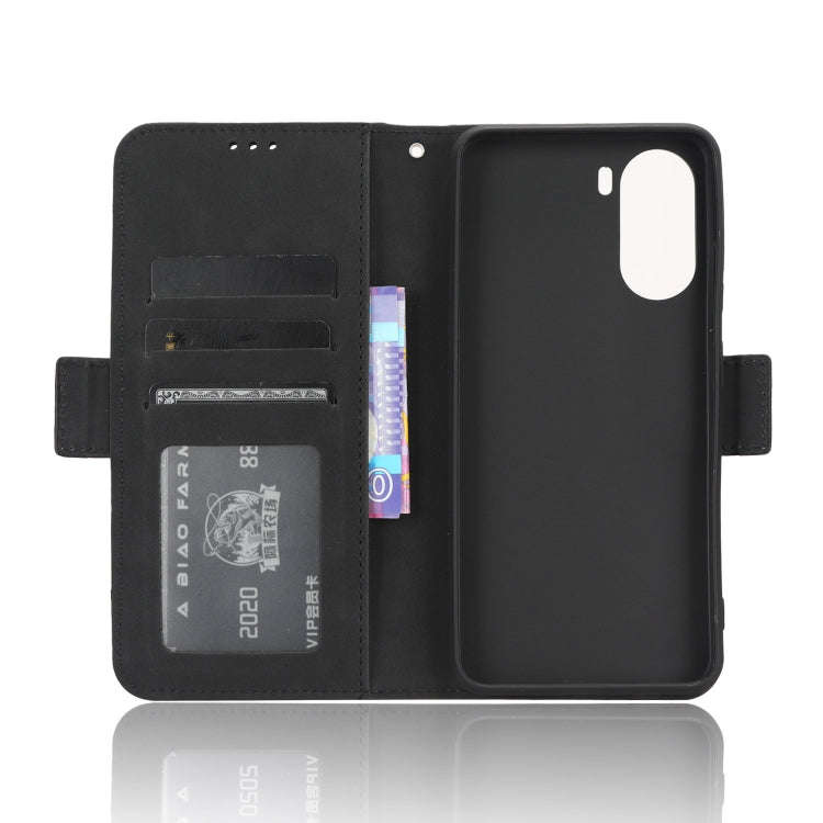 For ZTE Blade V40 Design Skin Feel Calf Texture Card Slots Leather Phone Case(Black)