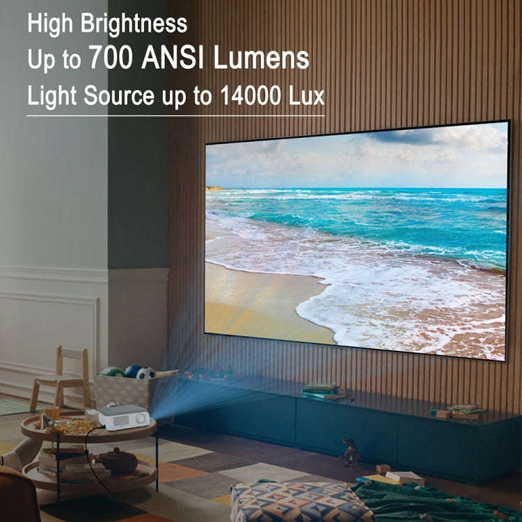 MECOOL KP1 1920x1080P 700ANSI Lumens Portable Mini LCD Smart Projector(UK Plug)