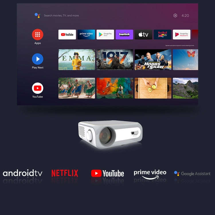 MECOOL KP1 1920x1080P 700ANSI Lumens Portable Mini LCD Smart Projector(UK Plug)