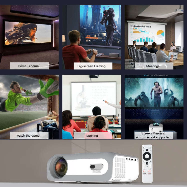MECOOL KP1 1920x1080P 700ANSI Lumens Portable Mini LCD Smart Projector(UK Plug)