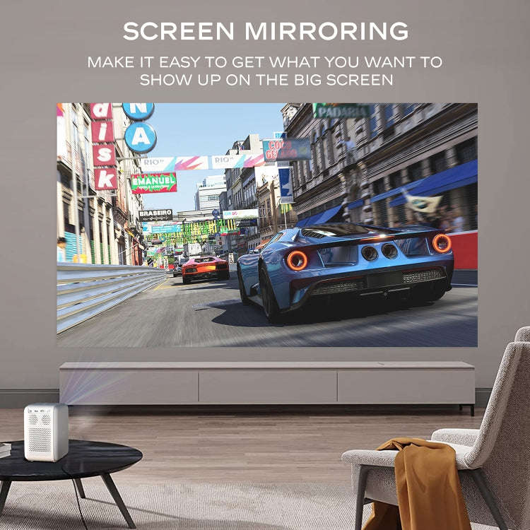 MECOOL KP2 1920x1080P 600ANSI Lumens Portable Mini LED Smart Projector(US Plug)