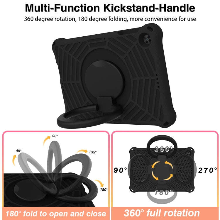 For Huawei MatePad T 10s Spider King Silicone Protective Tablet Case(Black)