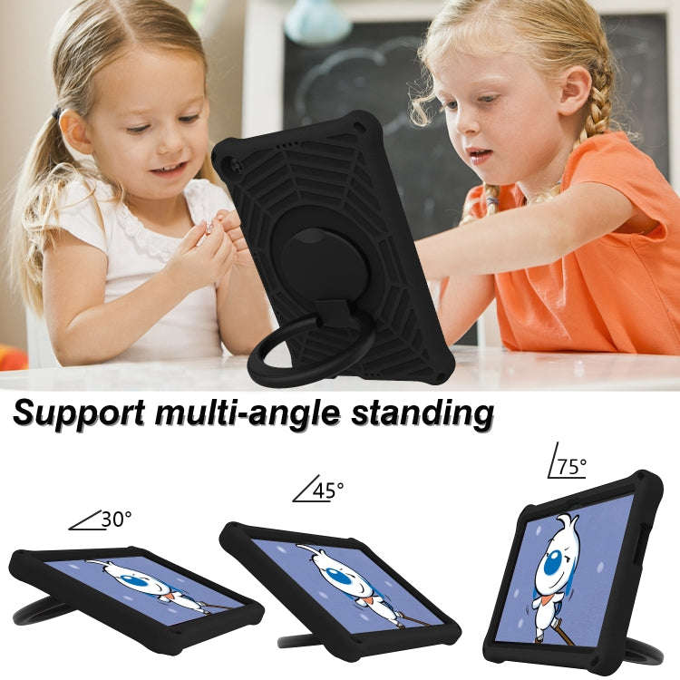 For Huawei MatePad T 10s Spider King Silicone Protective Tablet Case(Black)