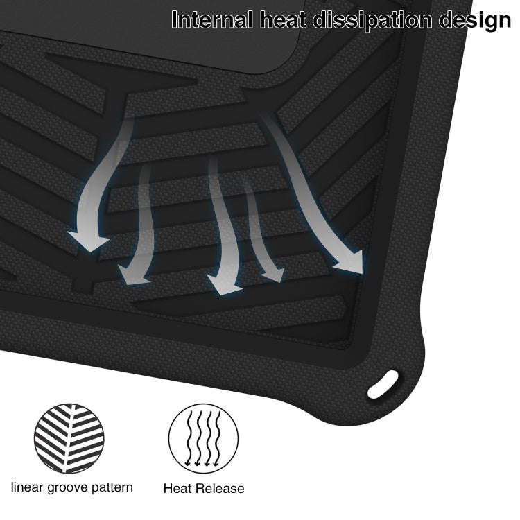 For Huawei MatePad T 10s Spider King Silicone Protective Tablet Case(Black)