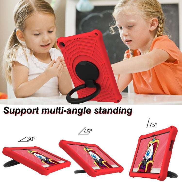 For Huawei MatePad T 10s Spider King Silicone Protective Tablet Case(Red)