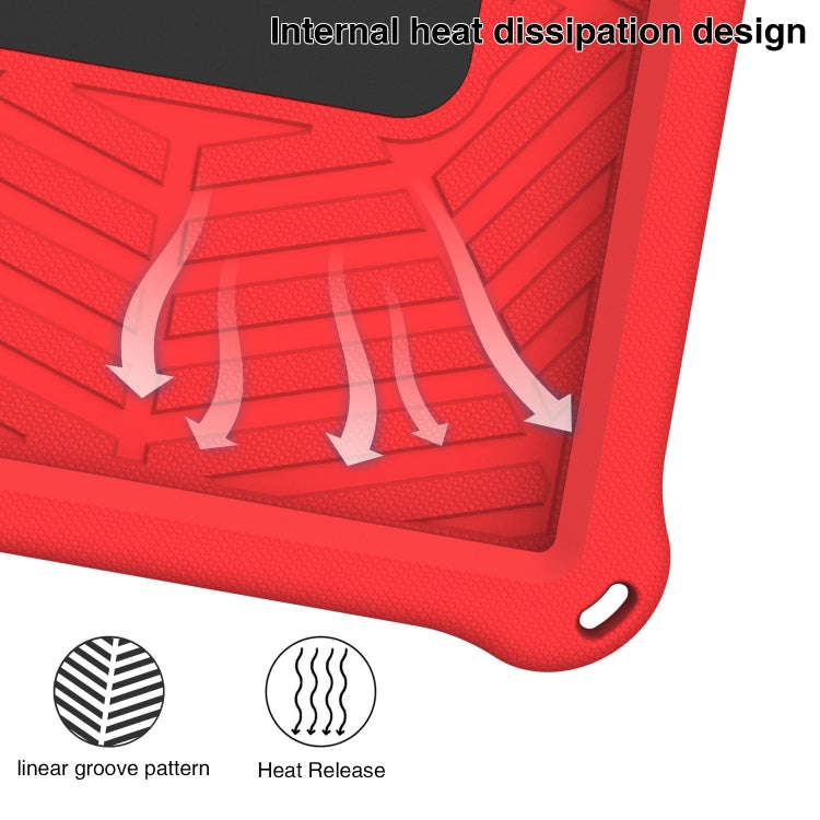 For Huawei MatePad T 10s Spider King Silicone Protective Tablet Case(Red)