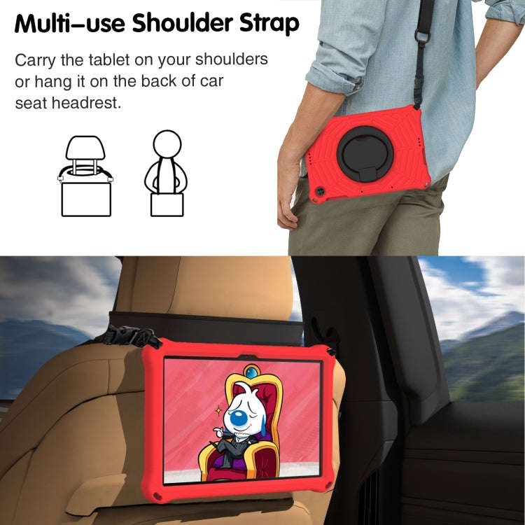 For Huawei MatePad T 10s Spider King Silicone Protective Tablet Case(Red)