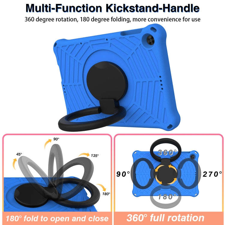 For Huawei MatePad T 10s Spider King Silicone Protective Tablet Case(Blue)