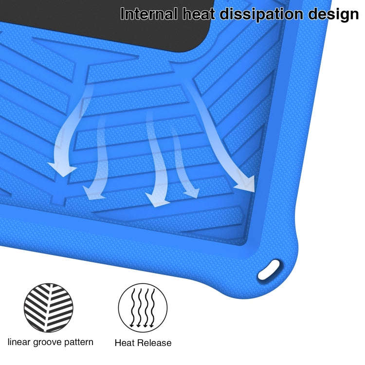 For Huawei MatePad T 10s Spider King Silicone Protective Tablet Case(Blue)