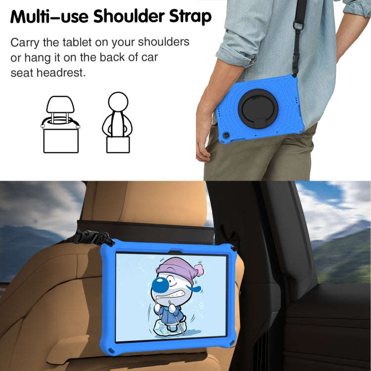 For Huawei MatePad T 10s Spider King Silicone Protective Tablet Case(Blue)