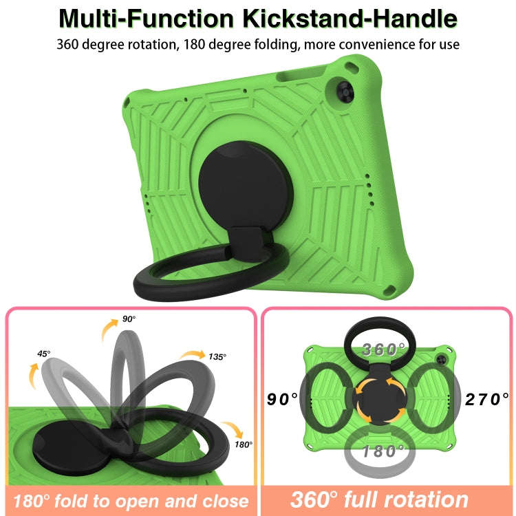 For Huawei MatePad T 10s Spider King Silicone Protective Tablet Case(Green)