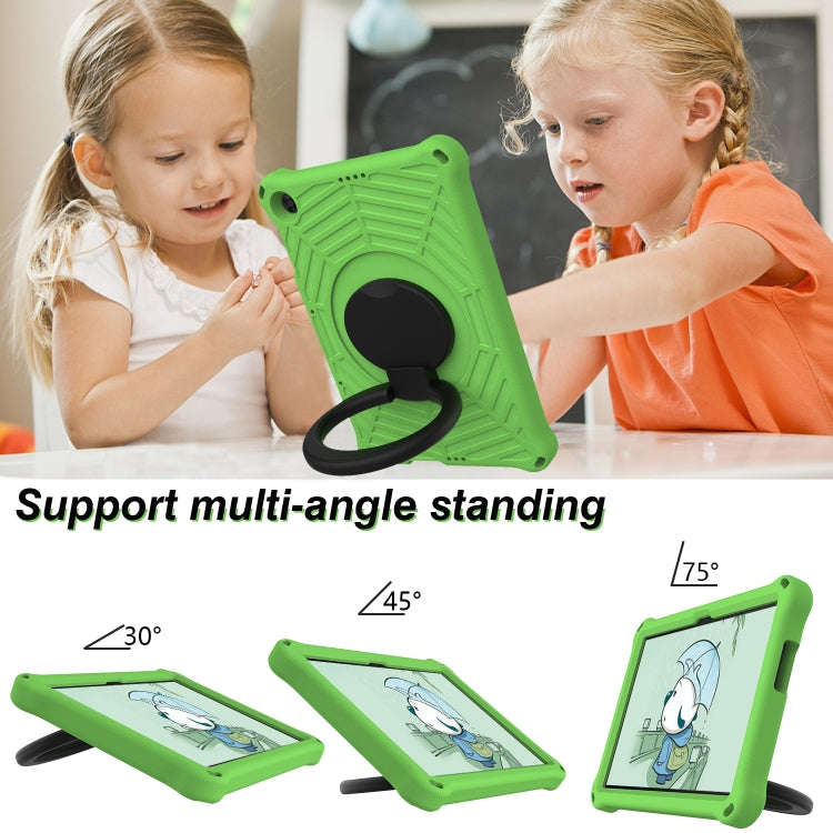 For Huawei MatePad T 10s Spider King Silicone Protective Tablet Case(Green)
