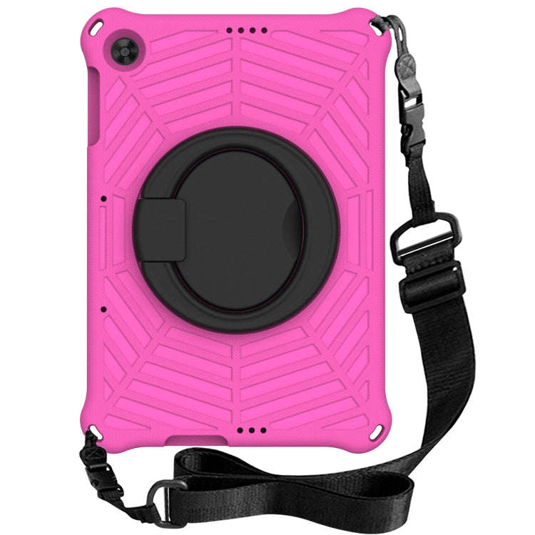 For Huawei MatePad T 10s Spider King Silicone Protective Tablet Case(Rose Red)