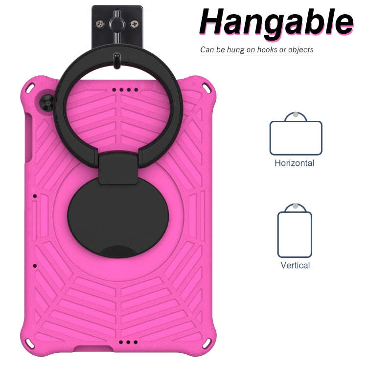 For Huawei MatePad T 10s Spider King Silicone Protective Tablet Case(Rose Red)