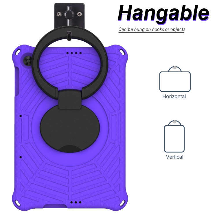 For Huawei MatePad T 10s Spider King Silicone Protective Tablet Case(Purple)