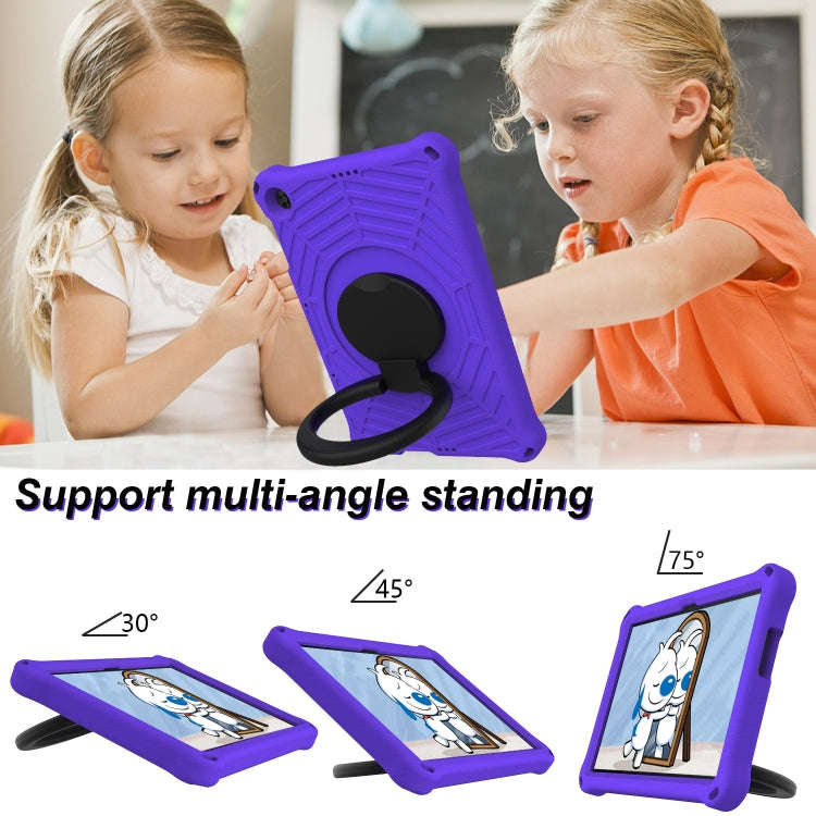 For Huawei MatePad T 10s Spider King Silicone Protective Tablet Case(Purple)