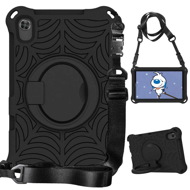For Huawei MatePad T8 Spider King Silicone Protective Tablet Case(Black)