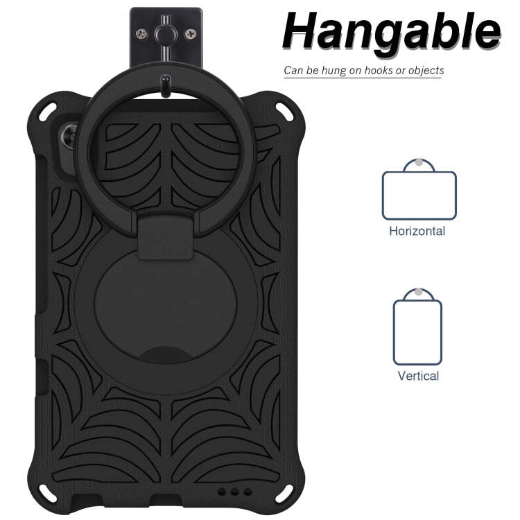 For Huawei MatePad T8 Spider King Silicone Protective Tablet Case(Black)