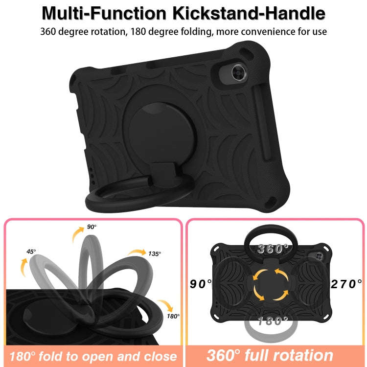 For Huawei MatePad T8 Spider King Silicone Protective Tablet Case(Black)