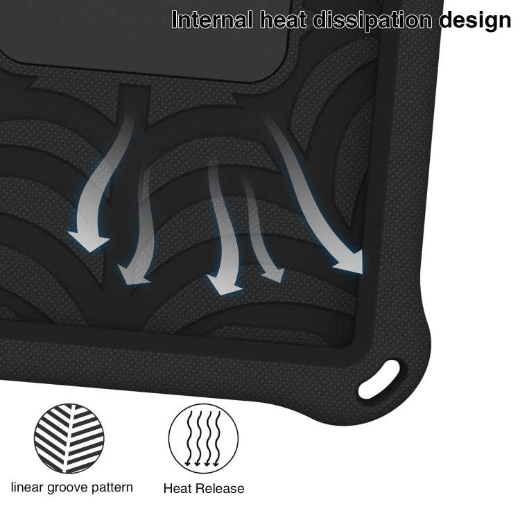 For Huawei MatePad T8 Spider King Silicone Protective Tablet Case(Black)