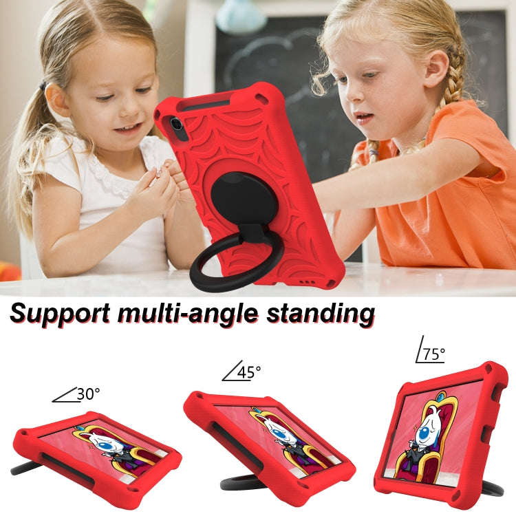For Huawei MatePad T8 Spider King Silicone Protective Tablet Case(Red)