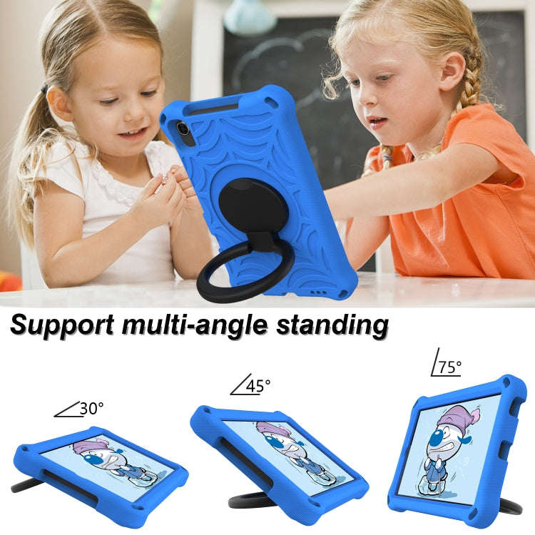 For Huawei MatePad T8 Spider King Silicone Protective Tablet Case(Blue)